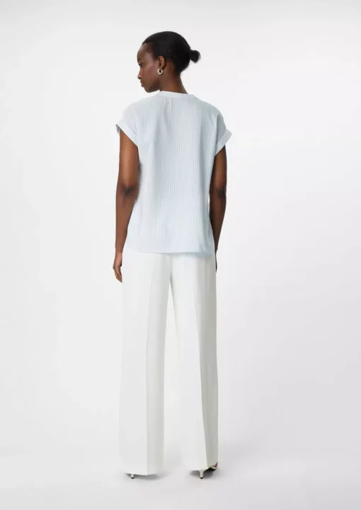 Comma, Striped Top Light Blue