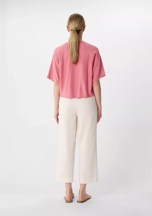 Comma, Short Sleeve Cardigan Pink