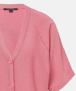 Comma, Short Sleeve Cardigan Pink