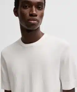 Hugo San Carl Knit T-shirt White