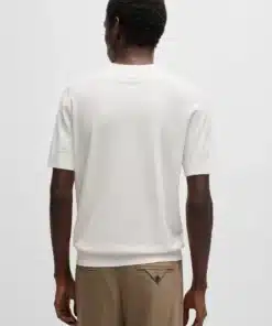 Hugo San Carl Knit T-shirt White