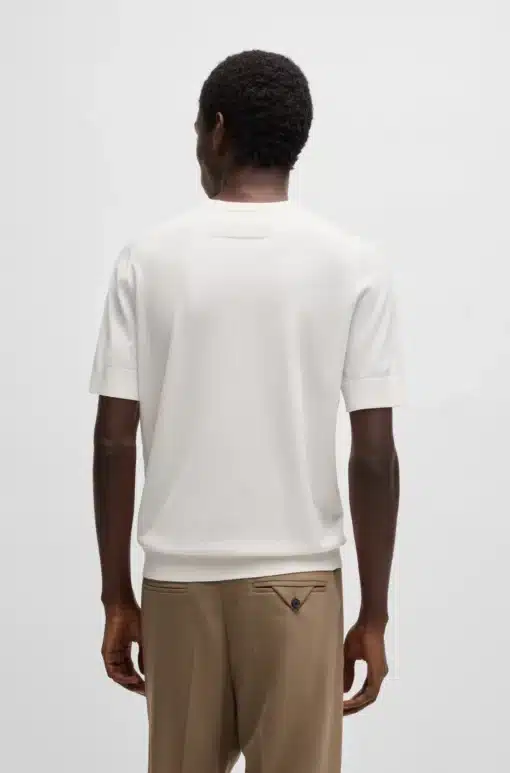 Hugo San Carl Knit T-shirt White