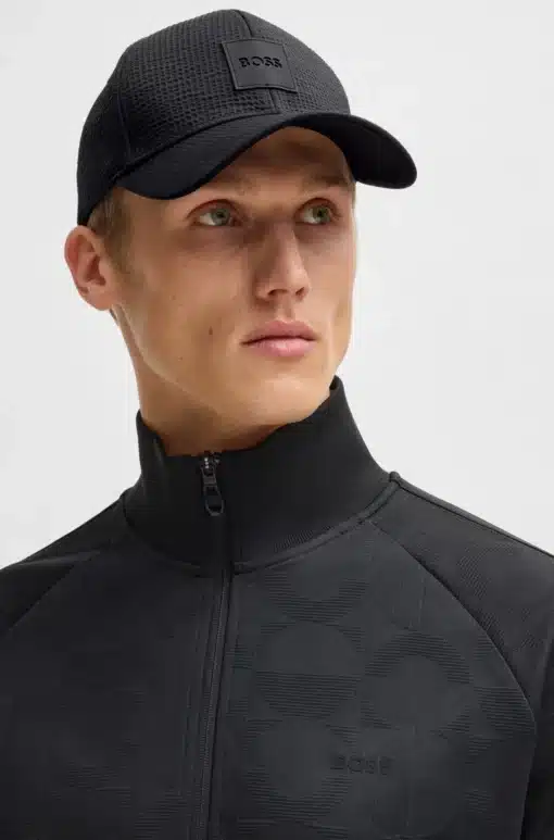 Boss Zed Seersucker Cap Black