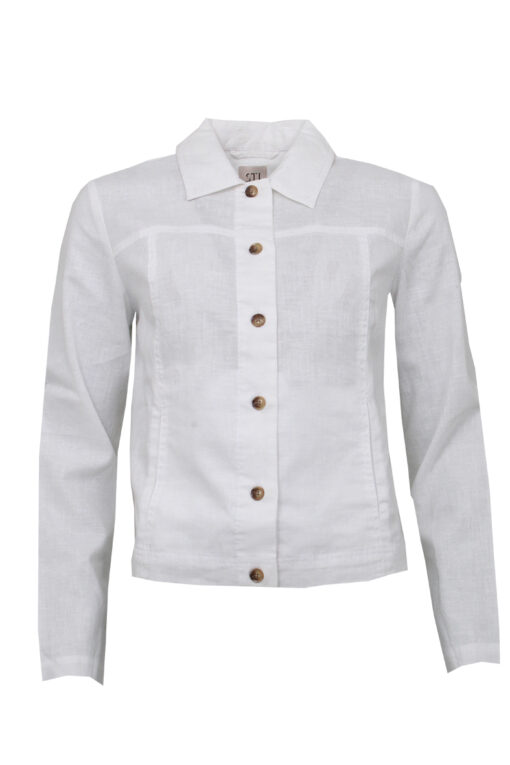 STI Linnea Linen Jacket White