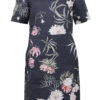 STI Carenne Print Dress Dark Blue