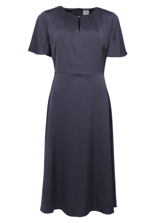 STI Celinna Solid Dress Dark Blue