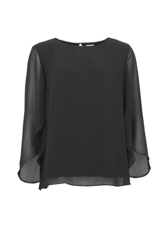 STI Karly Solid Blouse Black
