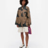 Marimekko Abstraktio Unikko Shirt Black, Light Brown