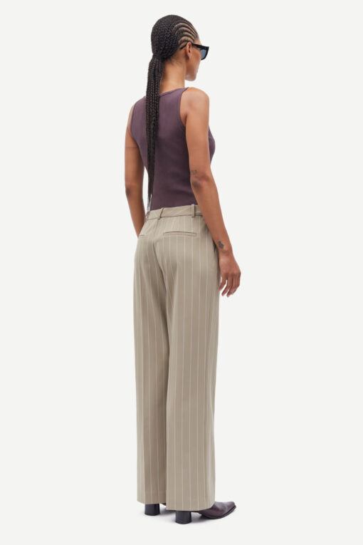 Samsøe Samsøe Salara Trousers Greige Stripe