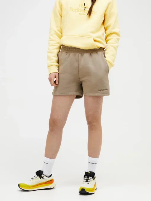 Peak Performance Original Small Logo Shorts Women Avid Beige