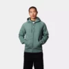 Carhartt WIP Hooded Chase Sweat Jacket Silver Pine / Gold