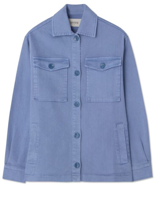Aveny Bell Jacket Cotton Twill Faded Denim