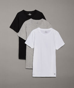 Calvin Klein 3 Pack T-shirts Black/White/Grey Heather