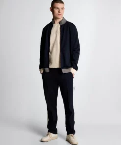 Lyle & Scott Taped Full Zip Track Top Dark Navy