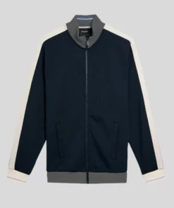 Lyle & Scott Taped Full Zip Track Top Dark Navy