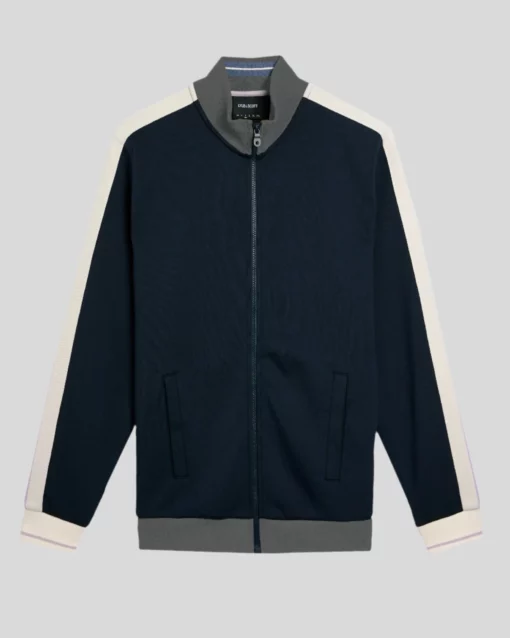 Lyle & Scott Taped Full Zip Track Top Dark Navy