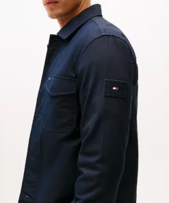 Tommy Hilfiger Nylon Shirt Jacket Desert Sky
