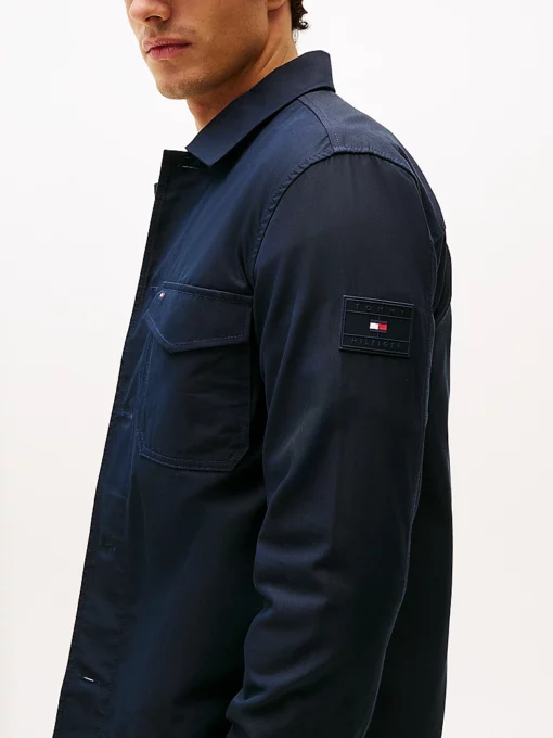 Tommy Hilfiger Nylon Shirt Jacket Desert Sky