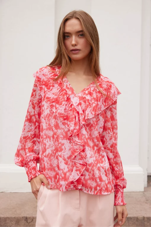 Rue de Femme Jennah Blouse Mars Red