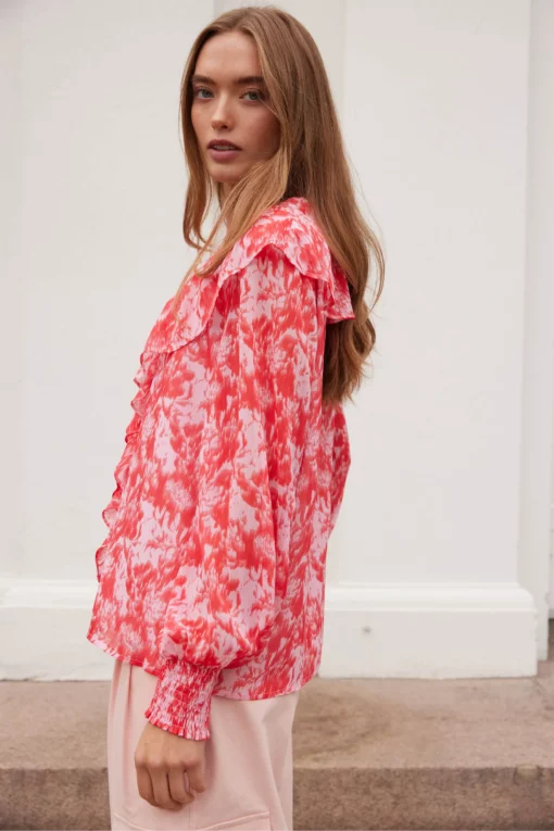 Rue de Femme Jennah Blouse Mars Red
