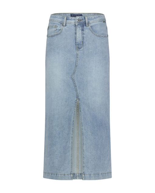 Red Button Alina Skirt Frontslit Bleach