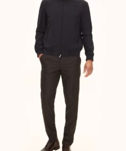 Oscar Jacobson Bomber Nylon Shell Jacket Dark Blue