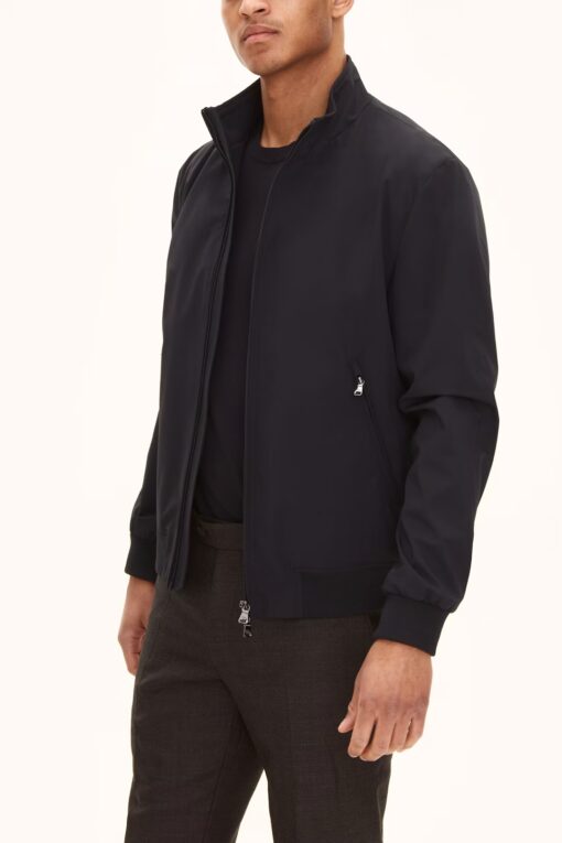 Oscar Jacobson Bomber Nylon Shell Jacket Dark Blue