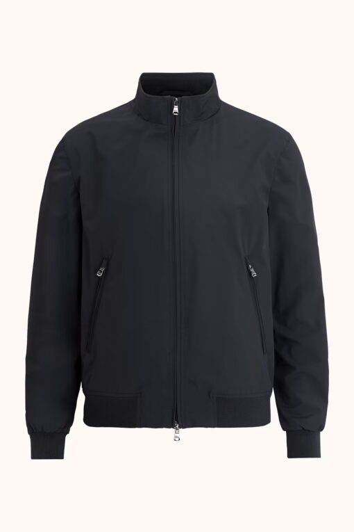 Oscar Jacobson Bomber Nylon Shell Jacket Dark Blue