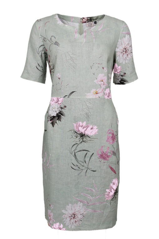 STI Carenne Print Dress Light Apple