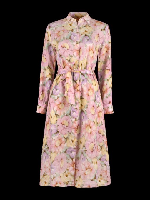 Stenströms Happy Light pink Floral Linen Dress