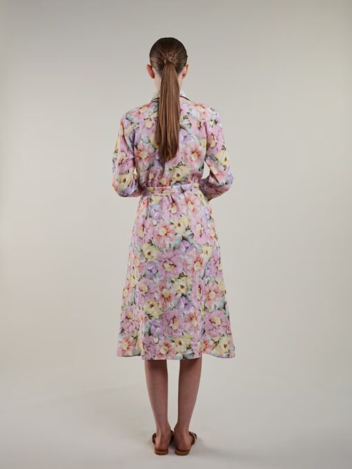 Stenströms Happy Light pink Floral Linen Dress