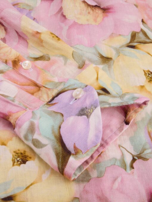 Stenströms Happy Light pink Floral Linen Dress