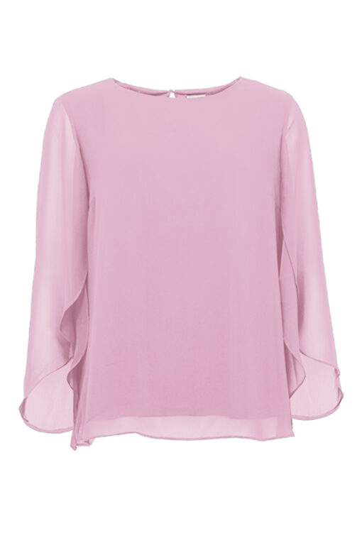 STI Karly Solid Blouse Dark Blue