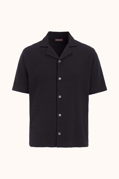 Oscar Jacobson Kirk Knitted Shirt Brown