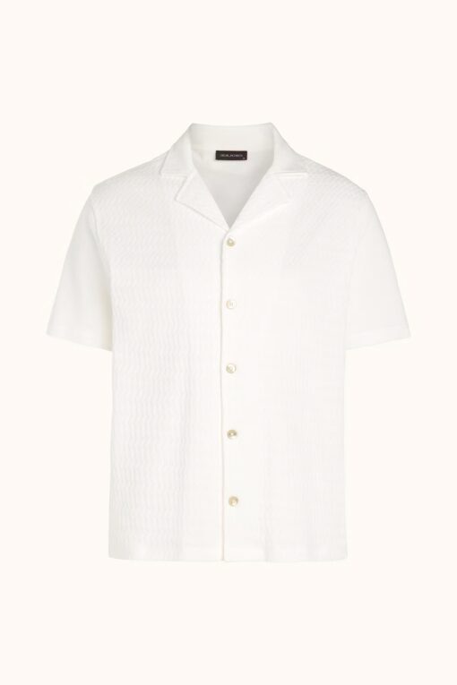 Oscar Jacobson Kirk Knitted Shirt Brown