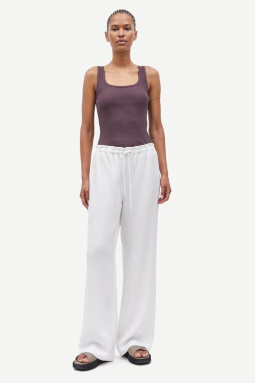 Samsøe Samsøe Satopiary Trousers Egret
