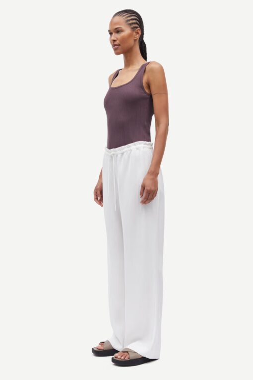 Samsøe Samsøe Satopiary Trousers Egret