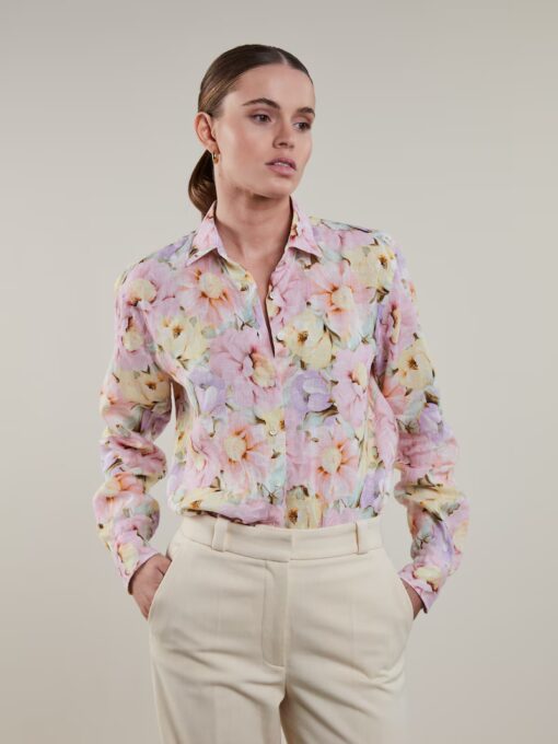 Stenströms Siri Light Blue Linen Shirt
