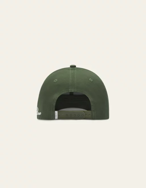 Les Deux Crew Organic Baseball Cap Chive