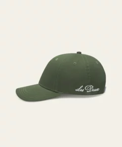 Les Deux Crew Organic Baseball Cap Chive