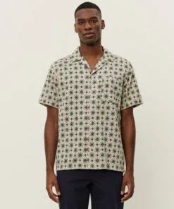 Les Deux Lukas AOP Tapestry SS Shirt Ivory