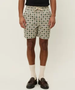 Les Deux Otto AOP Tapestry Shorts Ivory