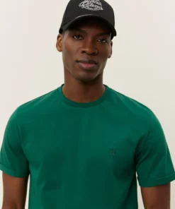 Les Deux Norregaard Contrast T-Shirt Evergreen