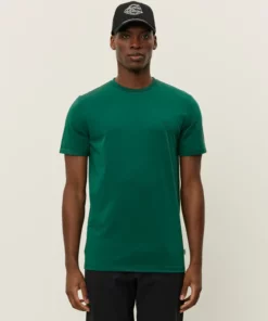 Les Deux Norregaard Contrast T-Shirt Evergreen
