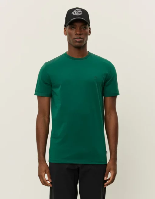 Les Deux Norregaard Contrast T-Shirt Evergreen
