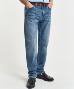 Gant Regular Gant Jeans Mid Blue Worn In