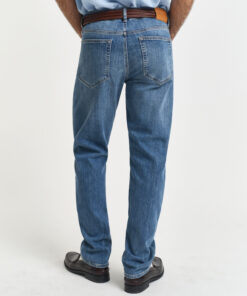 Gant Regular Gant Jeans Mid Blue Worn In