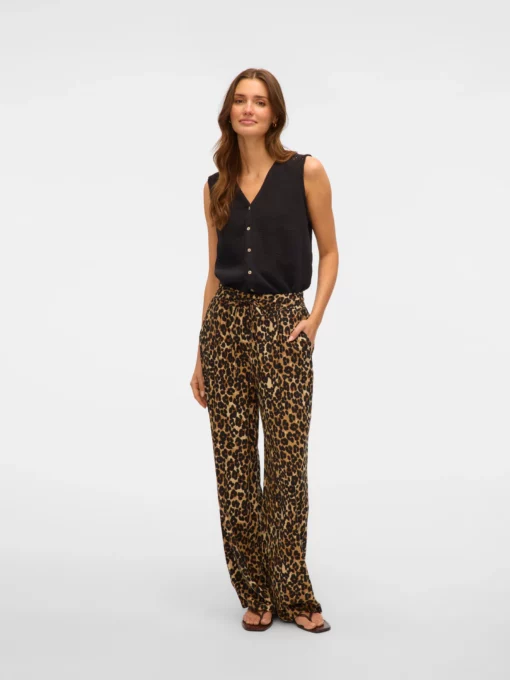 Vero Moda Jesmilo Wide Pants Brown