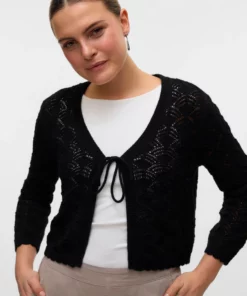 Vmnewverena Lace Cardigan Black