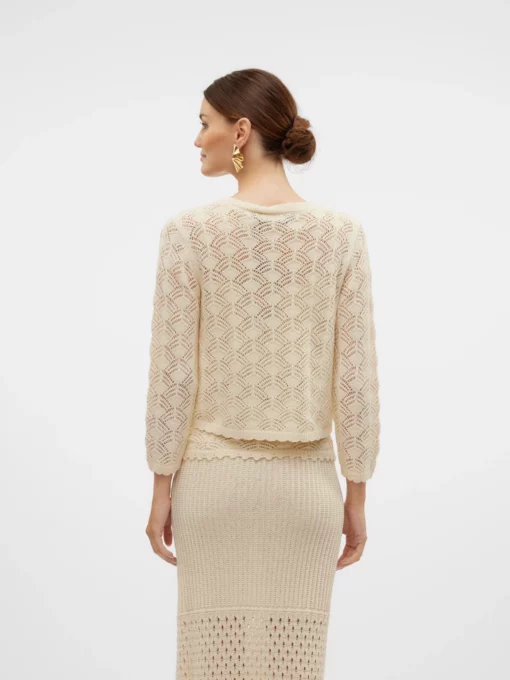 Vmnewverena Lace Cardigan Birch